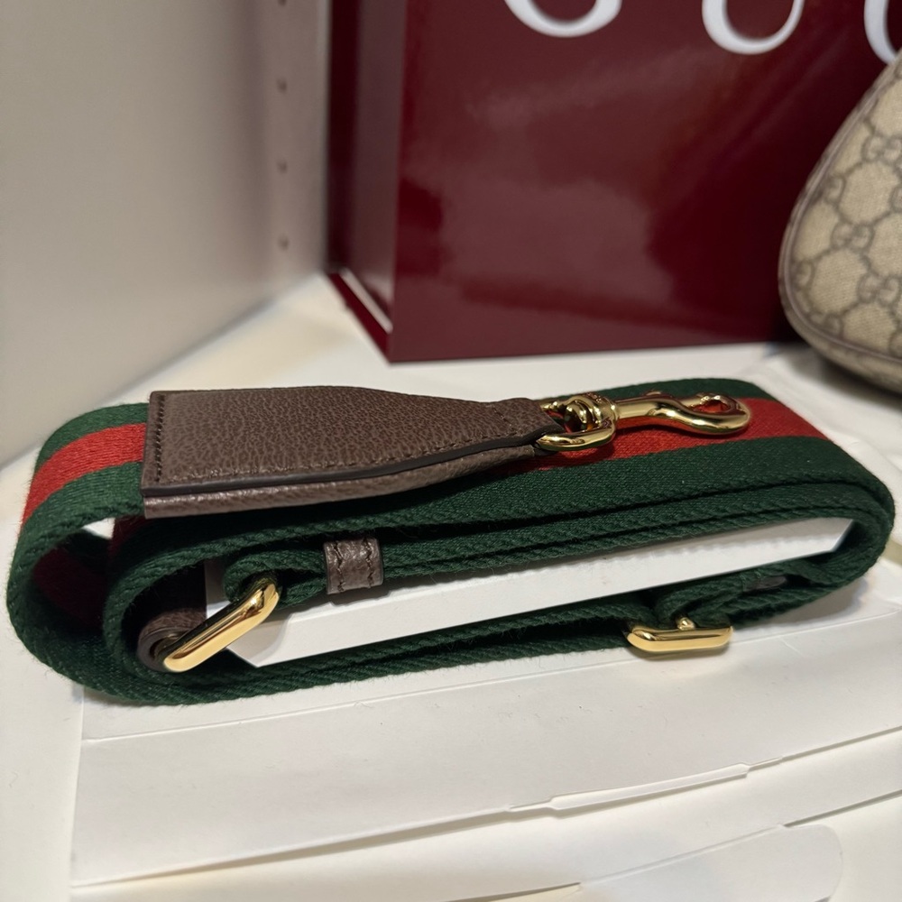 New in box Gucci Ophidia small shoulder bag beige and dark brown GG Supreme - Picture 6 of 16